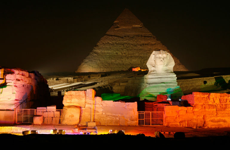 Sound & Light show at Pyramids