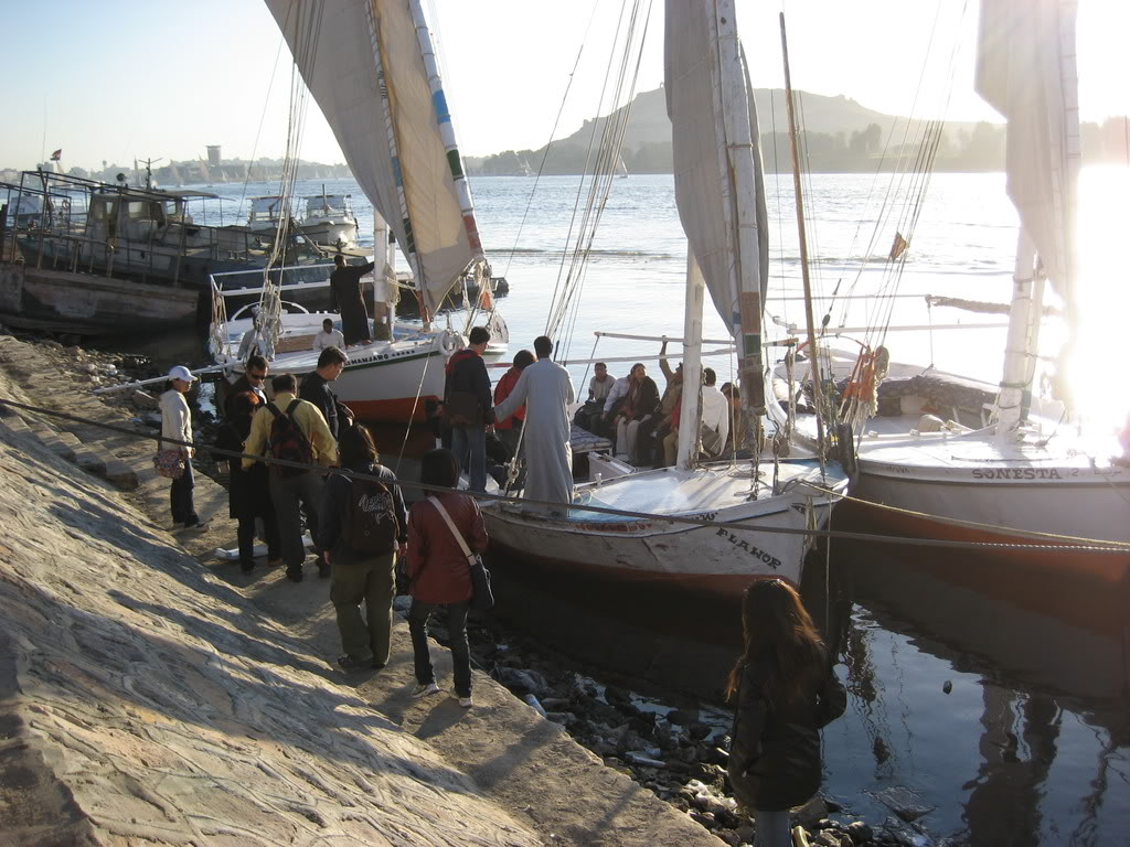 Cairo at night by felucca 